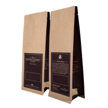 Custom Design Paper Packaging Coffee Bag Ziplock Zipper Tea Snack Kraft Paper Packaging Bag
